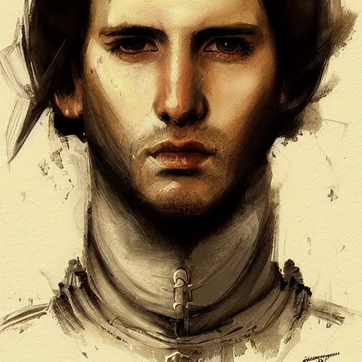 Image similar to portrait of gonzalo fernandez de cordoba, face portrait, renaissance era clothing, epic, tragic, military art, fantasy, dieselpunk, hd shot, digital portrait, beautiful, artstation, comic style, by artgerm, guy denning, jakub rozalski, magali villeneuve and charlie bowater