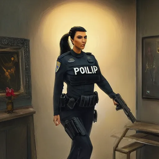 ArtStation - Cops vs Robbers Cop Girl Kay Voxel Character