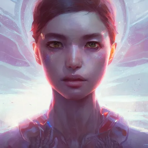 Image similar to alien princess, detailed portrait, intricate complexity, by greg rutkowski, artgerm, ross tran, conrad roset, takato yomamoto, ilya kuvshinov. 4 k, beautiful, cinematic dramatic atmosphere