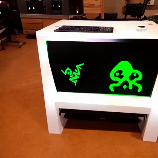 Image similar to Gamer dog house made by Razer, Alienware