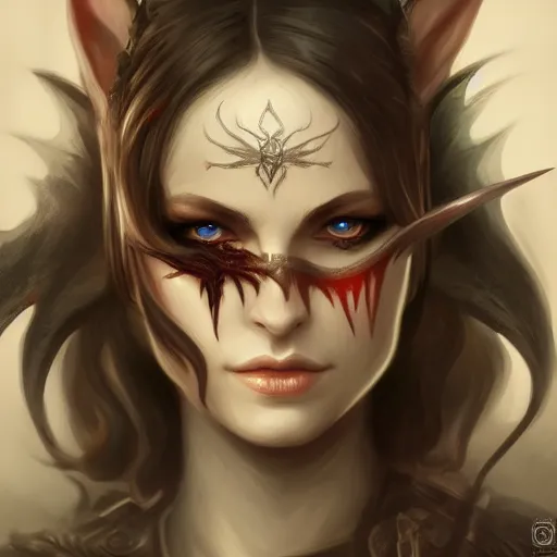 Prompt: detailed portrait, shadar kai, flyn rider elf rogue, bloodbourne, fine details, realistic shaded,dynamic pose, natural lighting, medium level shot, Mucha style , Grim fantasy, illustration ,concept art,