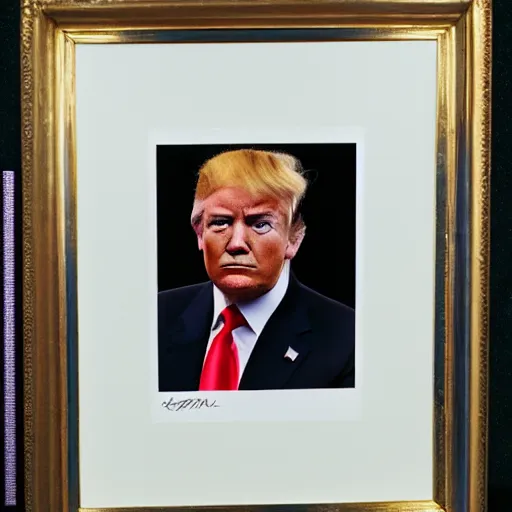 Prompt: portrait of a donald trump. kodak portra 4 0 0 color negative film