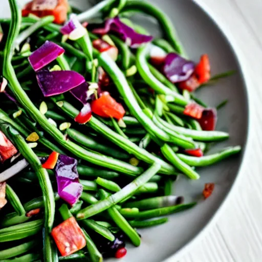 Image similar to onion jolly rancher green bean juniper salad