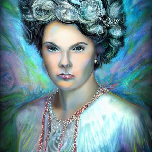 Prompt: beautiful portrait by quantum foam, masterpiece