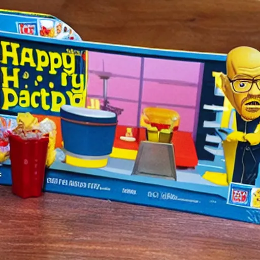 Prompt: Breaking Bad' happy meal toys