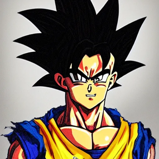 Image similar to realistic portrait of saiyan god yamoshi