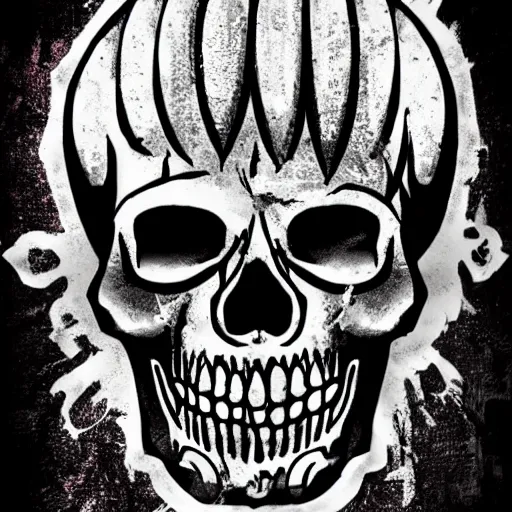 Image similar to punk rock skull