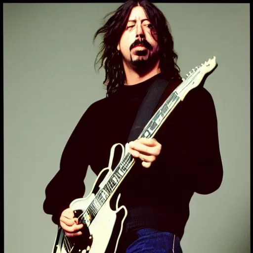 Image similar to 2 1 yo dave grohl 1 9 9 4 rock tour photograph, rollingstone magazine