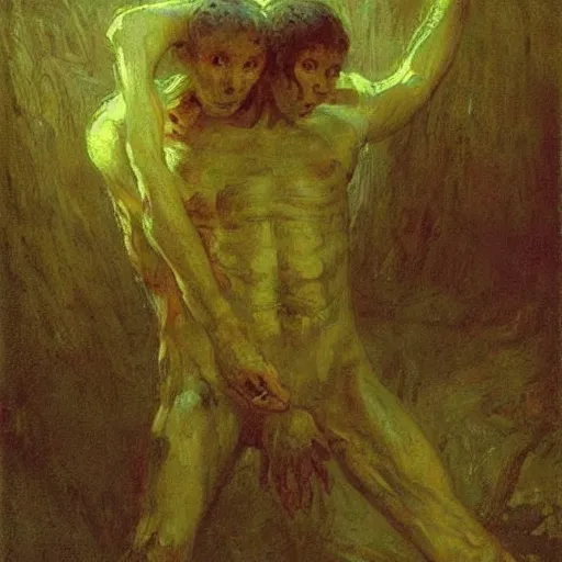 Image similar to alien by ilya repin