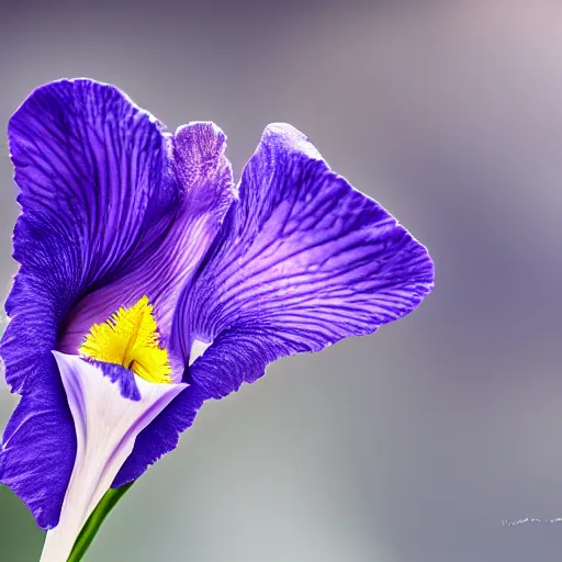 Prompt: mountains in the iris, macro photography, high resolution, high detail, 4K, 8K