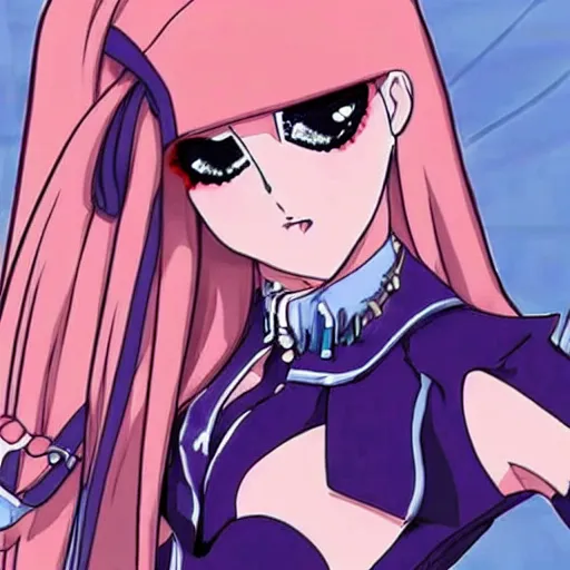 Image similar to anime version of lady gaga