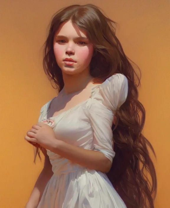 Image similar to teen girl in dress made of oil, realistic portrait, highly detailed, digital painting, artstation, concept art, smooth, sharp focus, illustration, cinematic lighting, art by artgerm and greg rutkowski and alphonse mucha and boris vallejo and frank frazetta