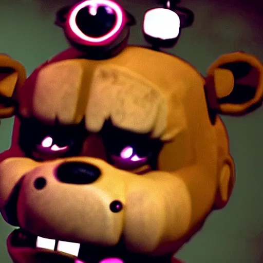 Prompt: the five nights at freddy's movie, jumpscare