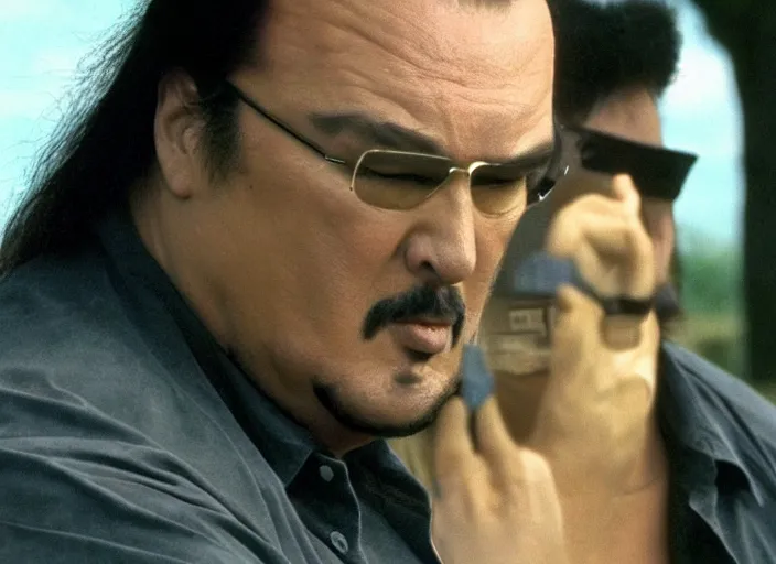 Image similar to steven seagal as julian in a still from the tv show trailer park boys (2001)