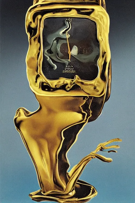 Image similar to salvador dali melted watch