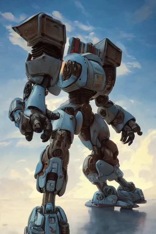 Image similar to mechwarrior 5 : mercenaries mech megaman transformer robot boss tank engine game octane render, 4 k, hd 2 0 2 2 3 d cgi rtx hdr style chrome reflexion glow fanart jesper ejsing, by rhads, makoto shinkai borderlands and by feng zhu rossdraws artstation by digital cinematic pixar and disney unreal zbrush central hardmesh