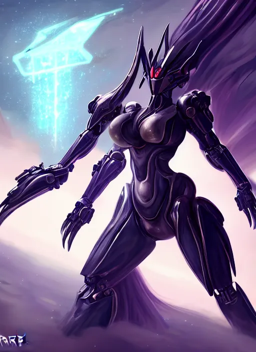 Image similar to cinematic goddess shot, cosmic sized perfectly proportioned stunning beautiful hot anthropomorphic robot mecha female dragon, nebula background, larger than galaxies, galaxy being held by sharp claws, sleek silver armor, epic proportions, epic size, epic scale, ultra detailed digital art, furry art, macro art, dragon art, giantess art, warframe fanart, furaffinity, deviantart