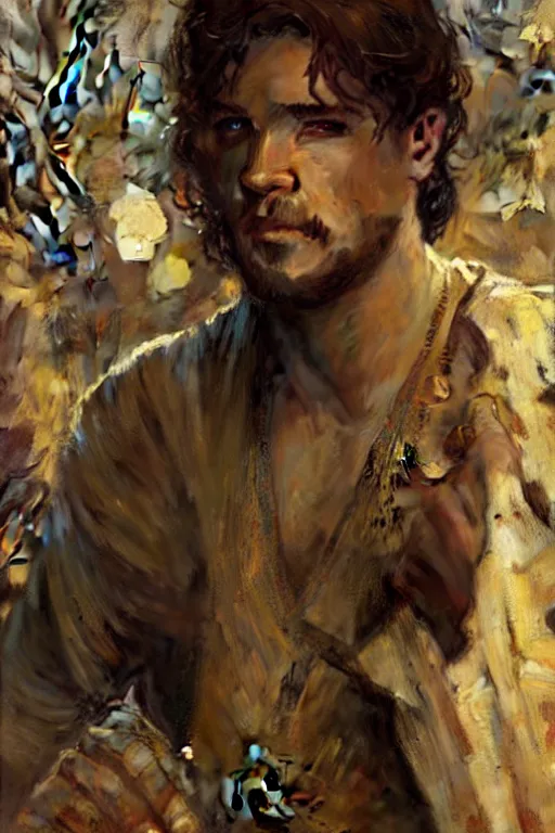 Image similar to attractive man, game of thrones, painting by gaston bussiere, craig mullins, greg rutkowski, alphonse mucha