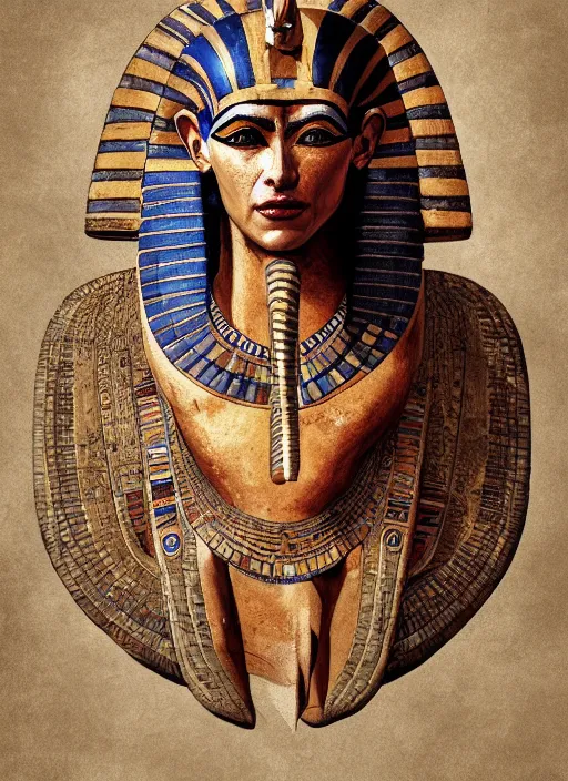 Image similar to digital _ painting _ of _ egyptian god of death _ by _ filipe _ pagliuso _ and _ justin _ gerard _ symmetric _ fantasy _ highly _ detailed _ realistic _ intricate _ port