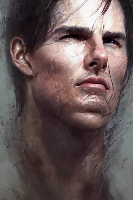 Prompt: Tom Cruise inquisitor, dark, intricate, highly detailed, smooth, artstation, digital illustration by Ruan Jia and Mandy Jurgens and Artgerm and Wayne Barlowe and Greg Rutkowski and Zdislav Beksinski