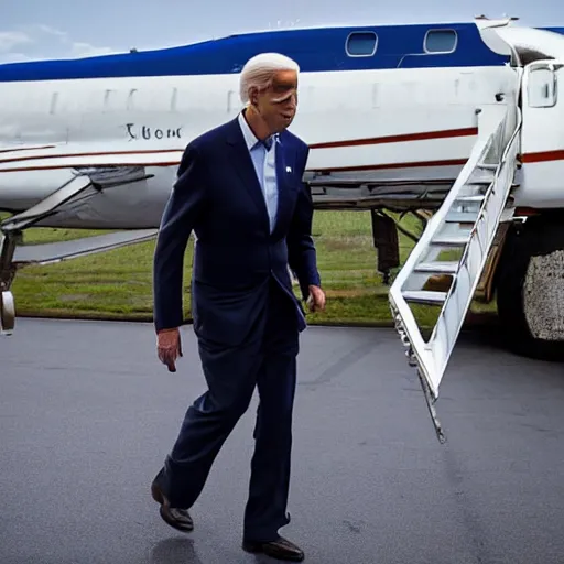 Prompt: joe biden searching for his keys