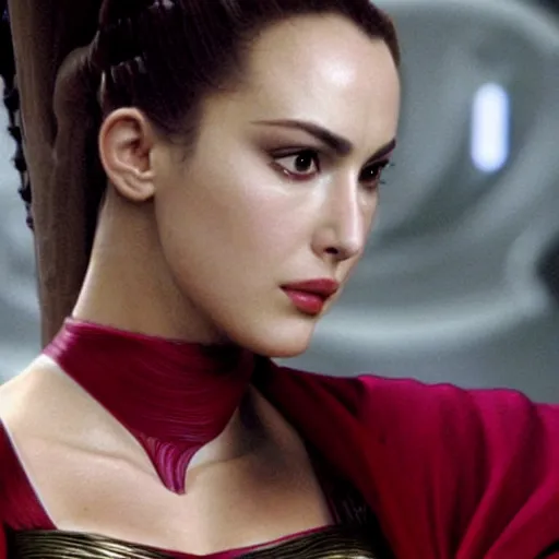 Image similar to monica bellucci as padme amidala in star wars attack of the clones