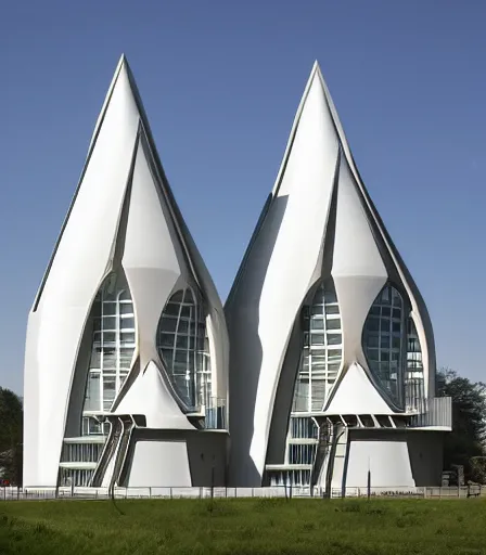 Image similar to a building designed by berne becher and hilla becher