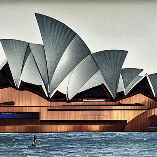 Prompt: the Sydney Opera House made of wine, Greg Rutkowski