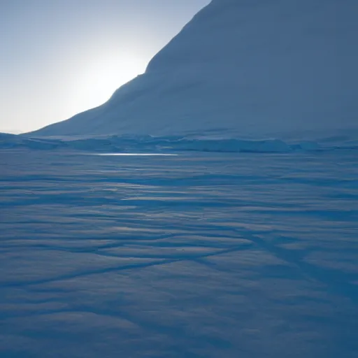 Image similar to A creature occluded by a slightly transparent frosted icesheet