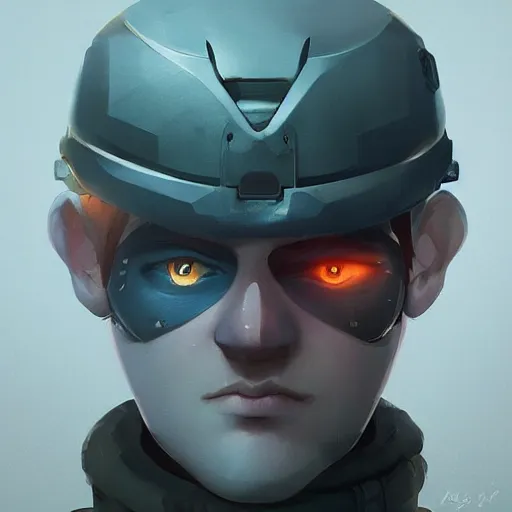 Image similar to face icon stylized minimalist call of duty, loftis, cory behance hd by jesper ejsing, by rhads, makoto shinkai and lois van baarle, ilya kuvshinov, rossdraws global illumination