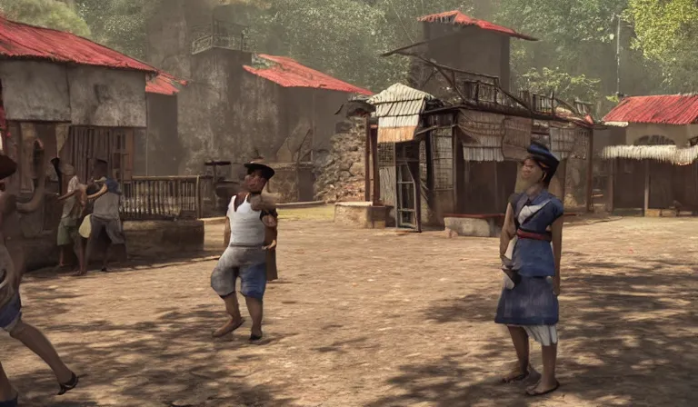 Prompt: FPS set in the colonial Philippines, PS5