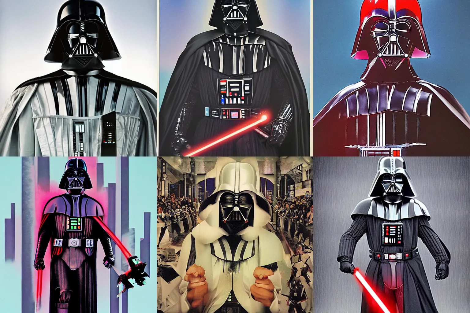 Prompt: darth vader, by david lachapelle