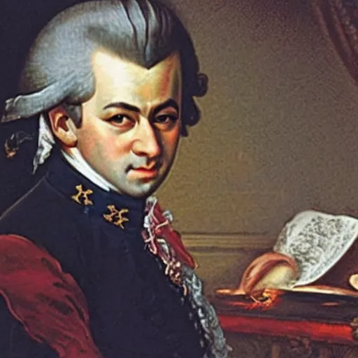 Image similar to mozart commits arson