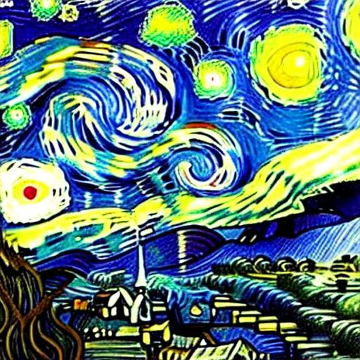 Image similar to portrait of a giant shouting ( ( stay puft marshmallow man ) ) in the style of starry night by vincent van gogh intricate detail, low angle, blockbuster ghostbusters movie