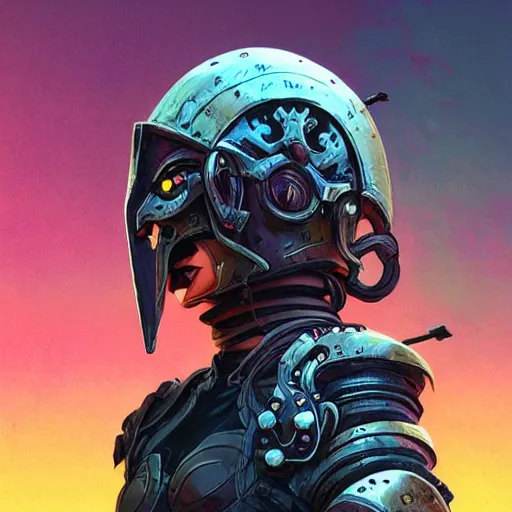 Image similar to cyberpunk viking helmet mask warrior goddess robot ninja fantasy, art gta 5 cover, official fanart behance hd artstation by jesper ejsing, by rhads, makoto shinkai and lois van baarle, ilya kuvshinov, ossdraws