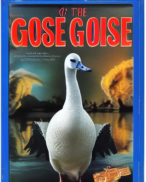 Prompt: 'Goose on the Loose!' blu-ray DVD case still sealed in box, ebay listing