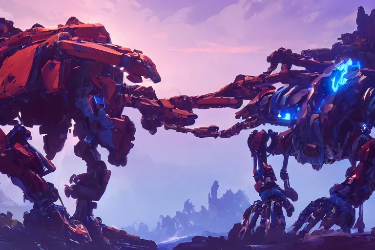 Image similar to clawstrider machine mecha animal beast robot of horizon forbidden west horizon zero dawn bioluminiscence, behance hd by jesper ejsing, by rhads, makoto shinkai and lois van baarle, ilya kuvshinov, rossdraws global illumination