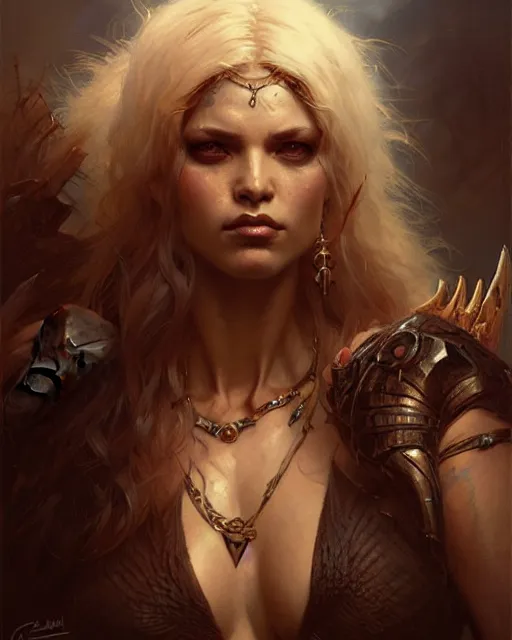 Image similar to fierce lilith, fantasy character portrait, ultra realistic, concept art, intricate details, highly detailed by greg rutkowski, gaston bussiere, craig mullins, simon bisley