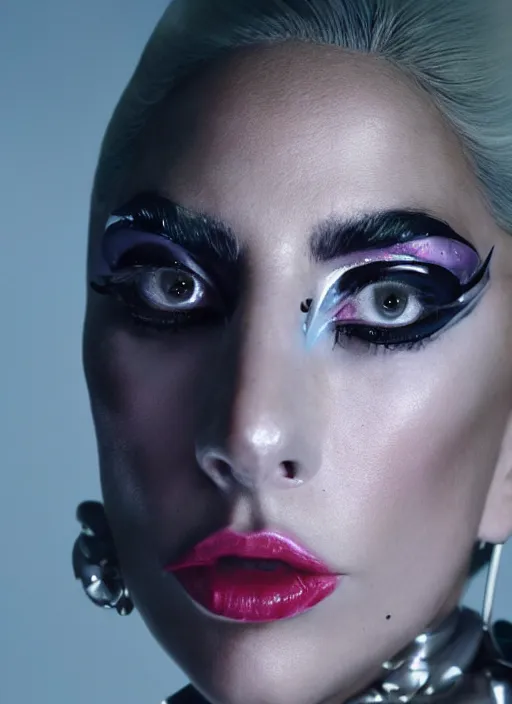 Image similar to lady gaga by nick knight, born this way, born this way album, red weapon 8 k s 3 5, cooke anamorphic / i lenses, highly detailed, cinematic lighting