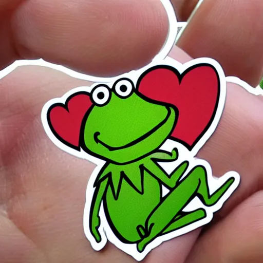 Image similar to cute kermit the frog die cut stickers