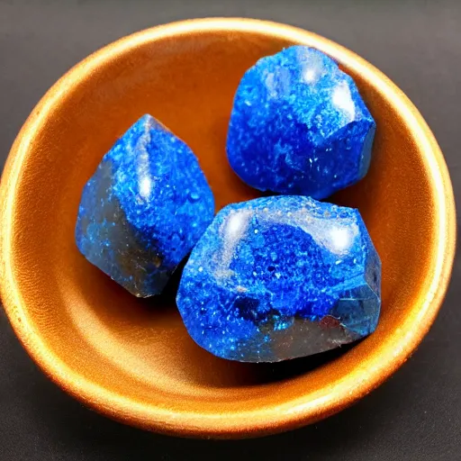 Prompt: azurite cinnabar crystals quartz