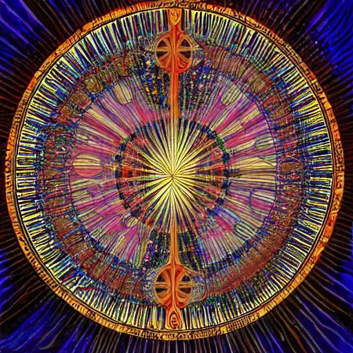 Prompt: blessings by alex grey and leonardo da vinci