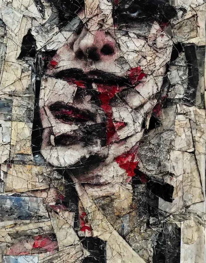 laughing nihilist detailed analogue mixed media | Stable Diffusion ...