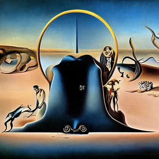 Prompt: the answer to the meaning of life, by dali