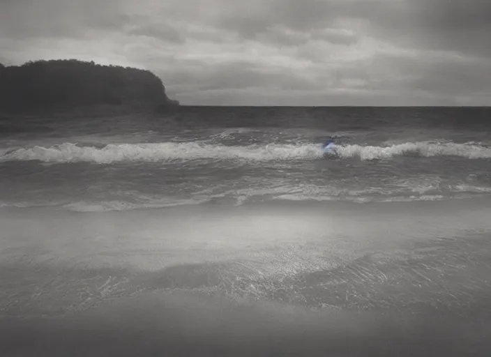 Prompt: a detailed photograph of a day at the beach by sally mann, photoreal, 4 k