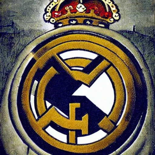 Image similar to real madrid logo by hieronymus bosch