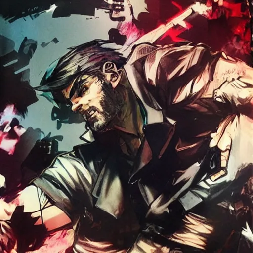 Image similar to gabriel boric in a jojo pose, by yoji shinkawa and greg rutkowski