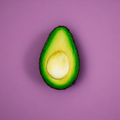 Prompt: avocado, pink background, pastel colors