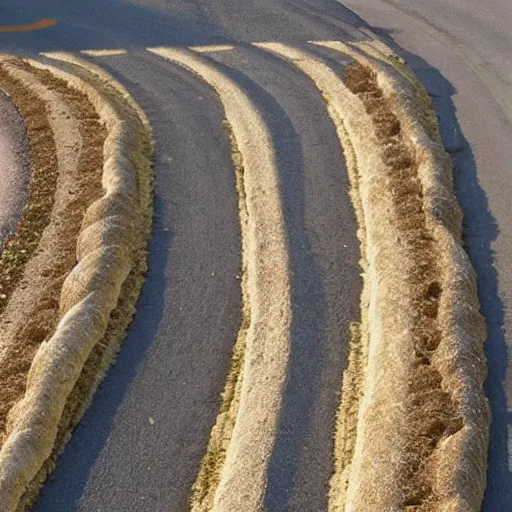 Image similar to Baguettes that form a road