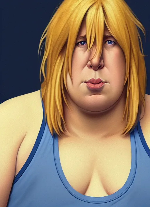 Prompt: portrait of chris griffin, young, blue t - shirt, intricate, highly detailed, ray tracing, digital painting, artstation, concept art, smooth, sharp focus, illustration, art by artgerm and greg rutkowski and alphonse mucha, 8 k